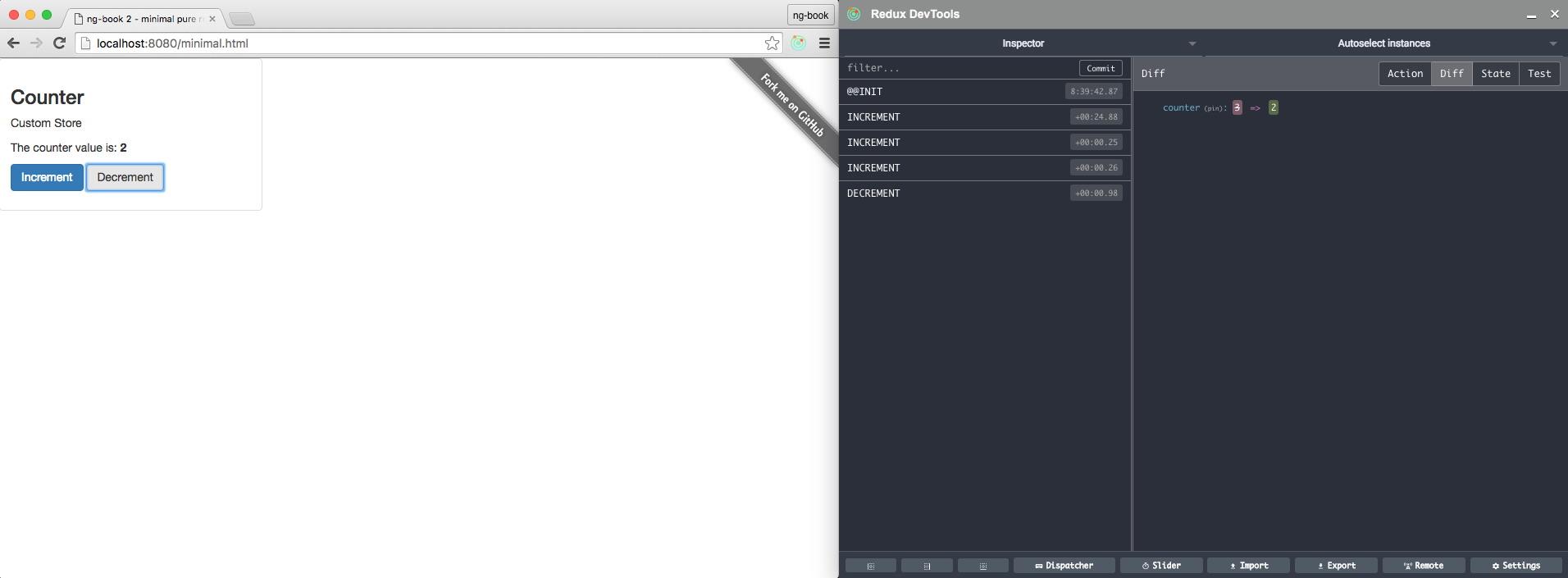 Counter App With Redux Devtools